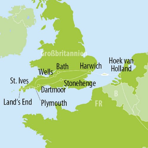 Cornwall und Südengland