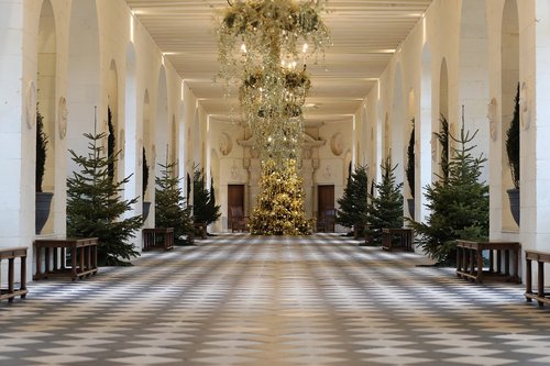 Weihnachtliche Schlösser der Loire