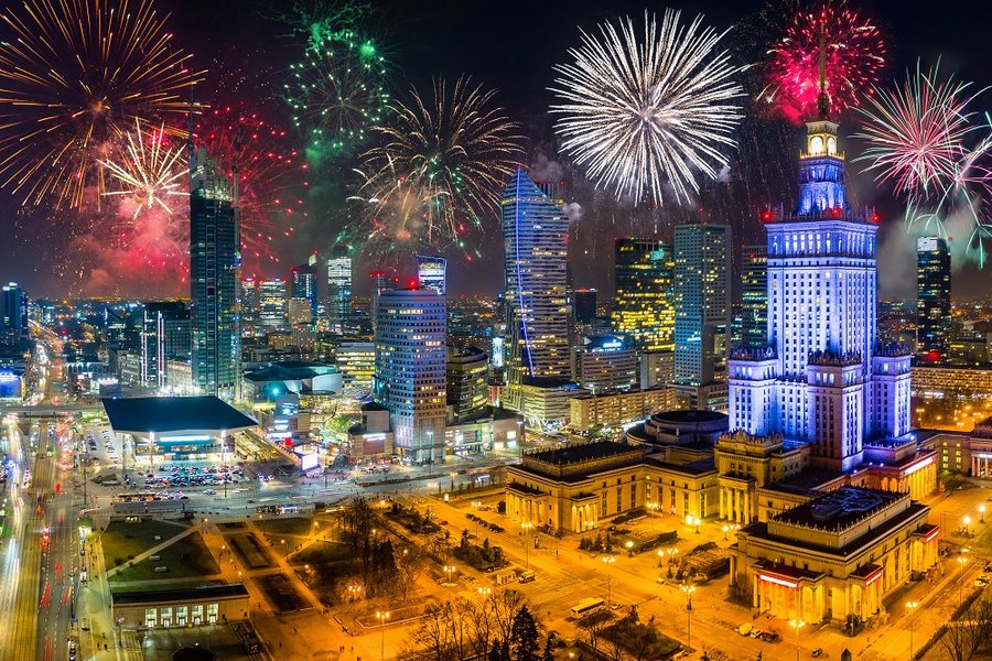 Silvester in Warschau