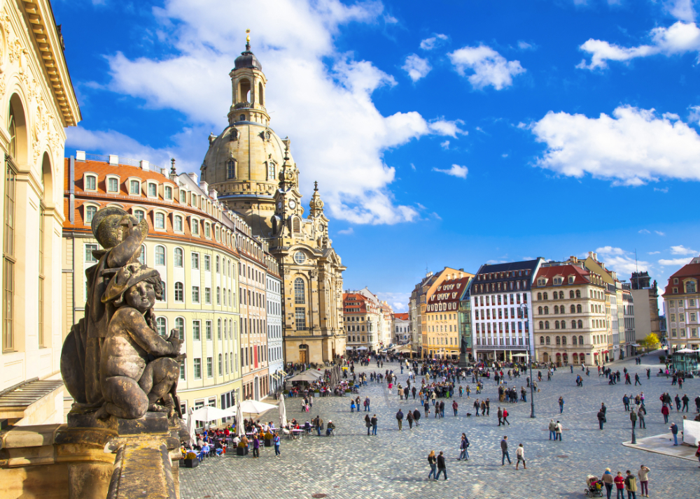 Dresden Elbflorenz mit Frauenkirche Dresden Elbflorenz mit Frauenkirche