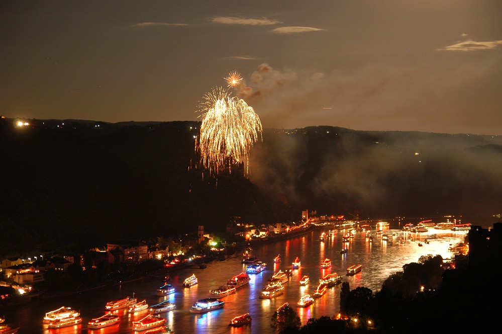 Rhein in Flammen in St. Goar