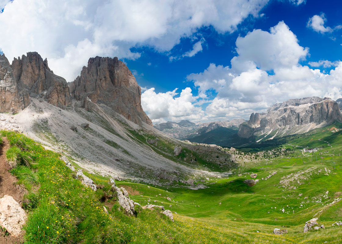 Frühling und Herbst in den Dolomiten