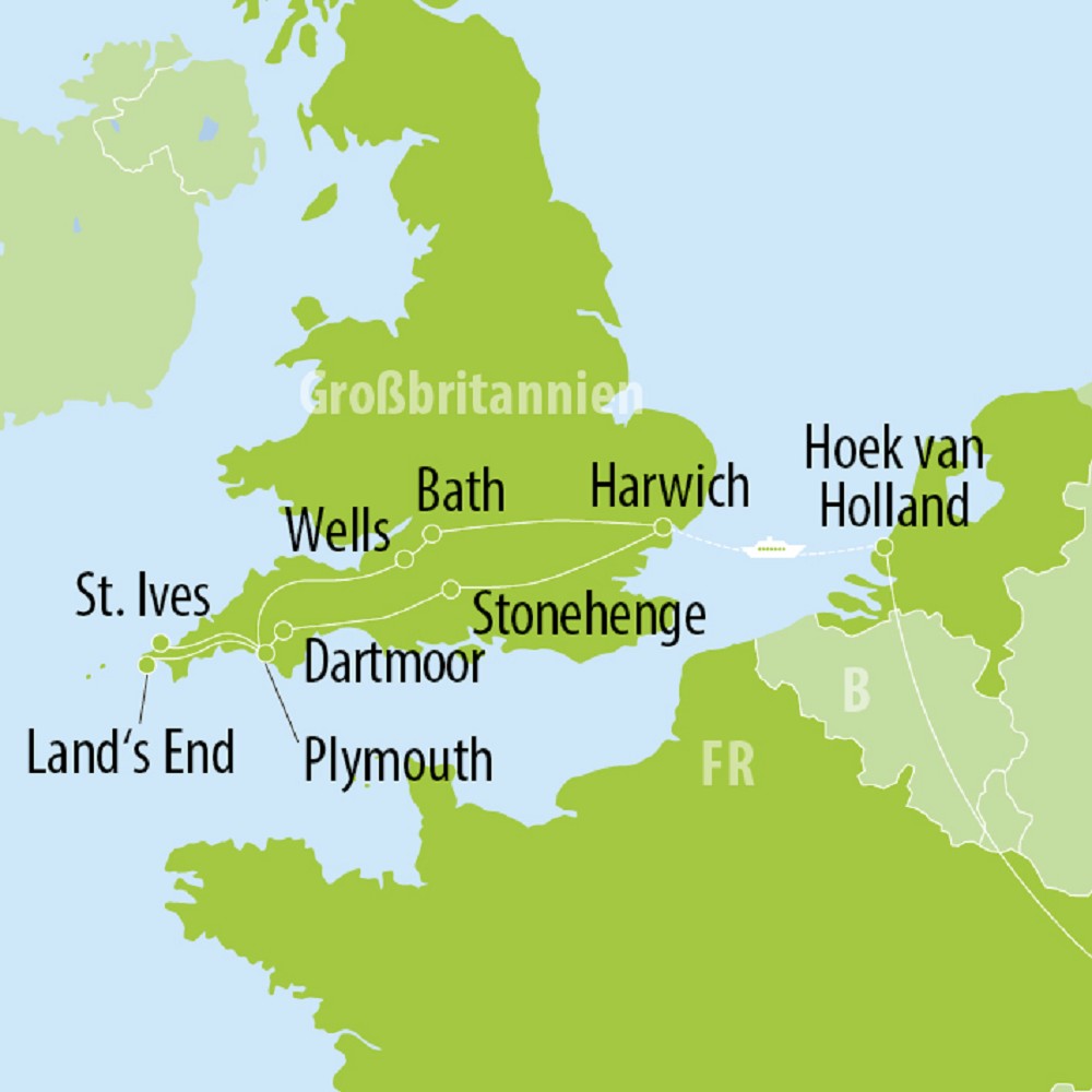 Cornwall und Südengland